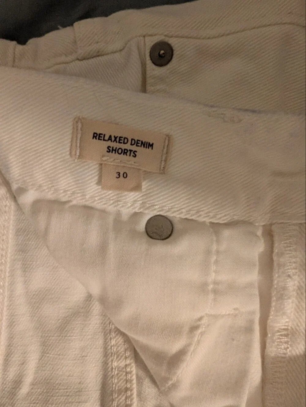 Madewell White Denim Shorts